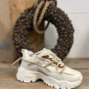 Sneaker teddy beige