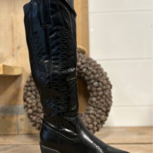 Zwarte cowboylaars hoog