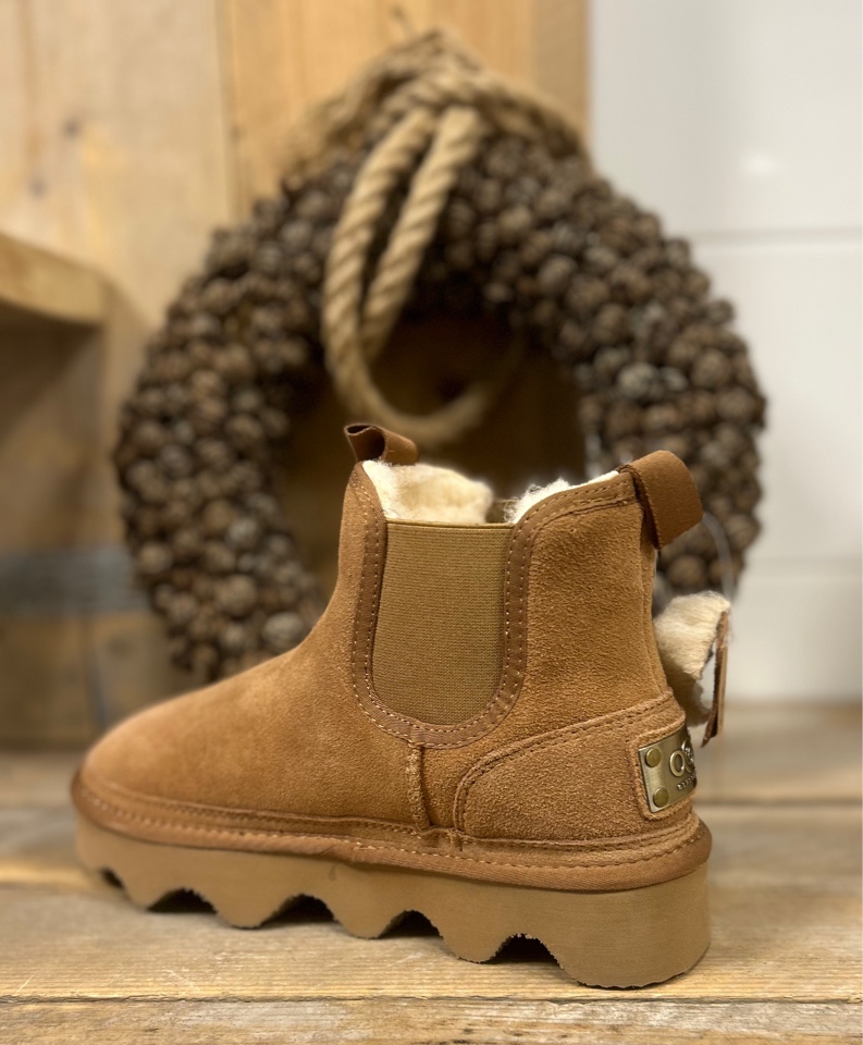 Uggie Bootie Camel ECHT LEER - Afbeelding 2