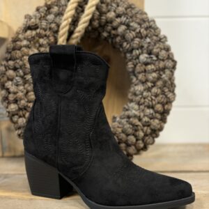 Cowboy laarsje kort zwart