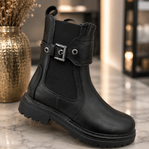 Bootie gesp zwart